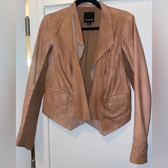 Cognac Trouvé Leather jacket - Picture 2 of 8